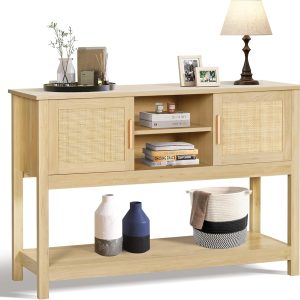 LAZZO Rattan Console Table 47